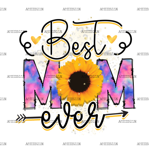 Best Mom Ever Tie Dye DTF Transfer