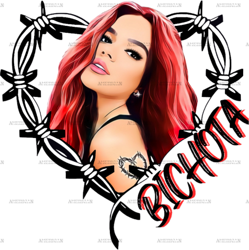 Bichota Karol G Red Hair Dtf Transfer