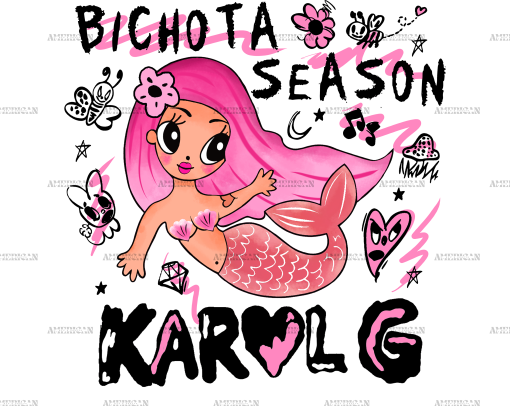 Bichota Season Karol G Mermaid Dtf Transfer