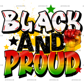 Black And Proud DTF Transfer