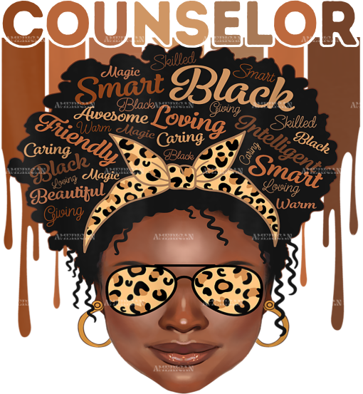 Black Counselor DTF Transfer