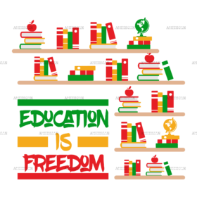 Black History Education Is Freedom DTF Transfer