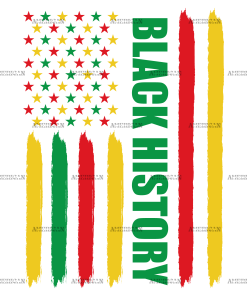 Black History Flag-2 DTF Transfer
