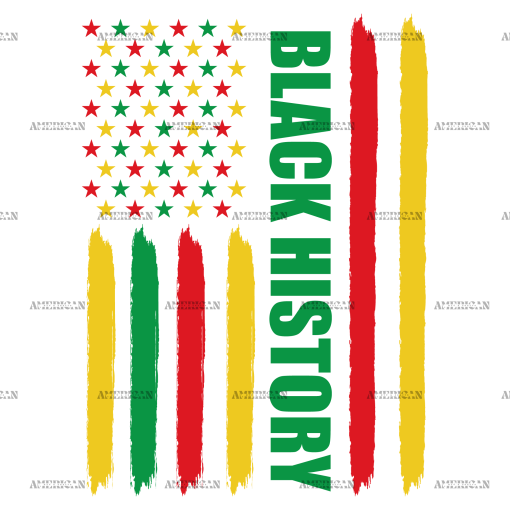 Black History Flag-2 DTF Transfer