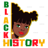 Black History Kid DTF Transfer