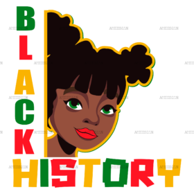Black History Kid DTF Transfer