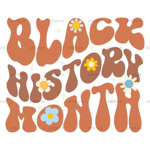 Black History Month Groovy DTF Transfer