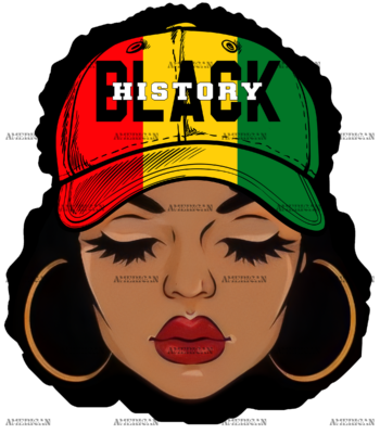 Black History Women Cap DTF Transfer