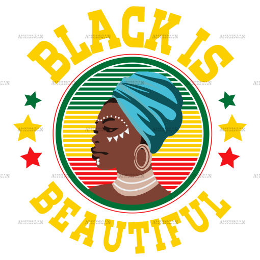 Black Is Beautiful DTF Transfer