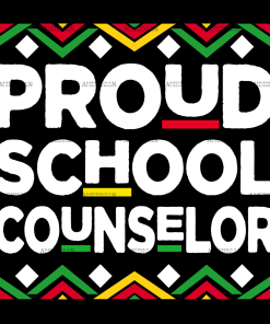 Black Proud School Counselor DTF Transfer