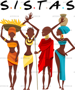 Black Sistas Art DTF Transfer