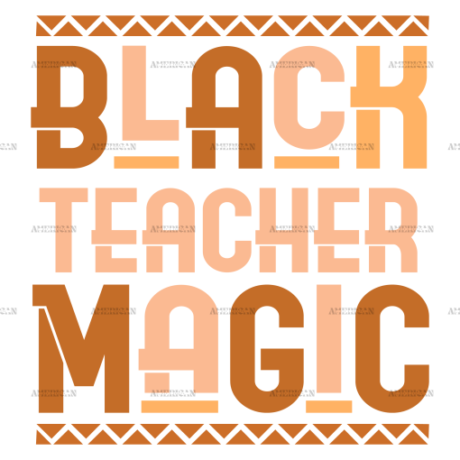 Black Teacher Magic-2 DTF Transfer