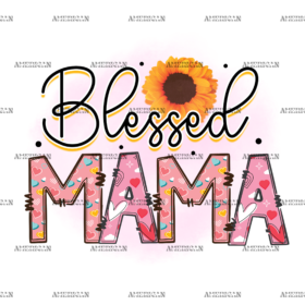 Blessed Mama-3 DTF Transfer