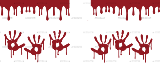Blood Dripping Hand-1 UV DTF Transfer
