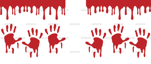 Blood Dripping Hand-2 UV DTF Transfer