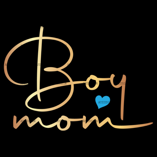 Boy Mom Gold DTF Transfer