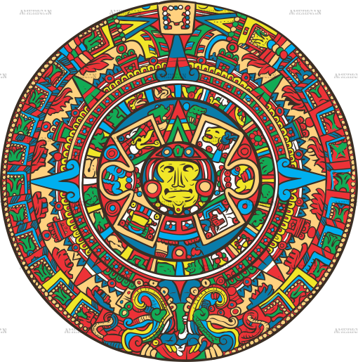 Calendario Maya Colors Dtf Transfer