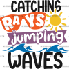 Catching Rays And Jumping Waves DTF Transfer