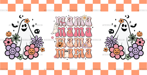 Checkered-Mama UV DTF Transfer