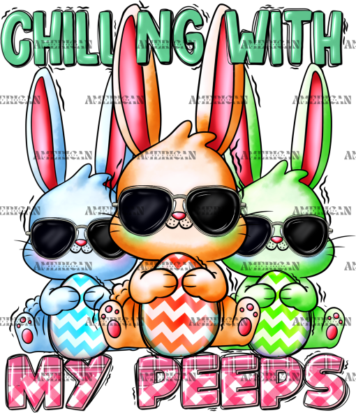 Chilling With My Peeps Eastern DTF Transfer