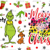 Christmas Green Monster Grinch UV DTF Transfer