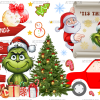 Christmas New Year Direction Wishes UV DTF Transfer