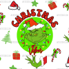 Christmas Vibes Grinch UV DTF Transfer