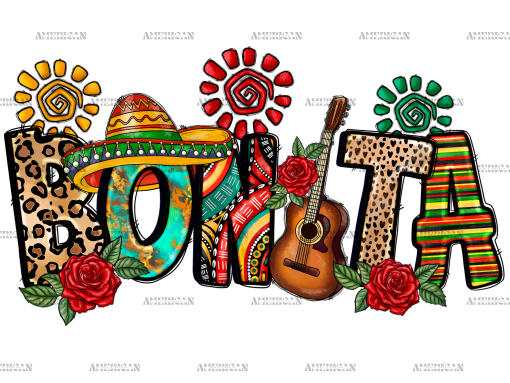 Cinco De Mayo Bonita DTF Transfer