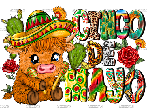 Cinco De Mayo Heifers-1 DTF Transfer