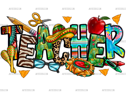 Cinco De Mayo Teacher DTF Transfer