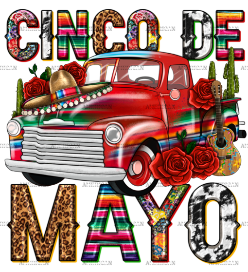 Cinco De Mayo Truck DTF Transfer