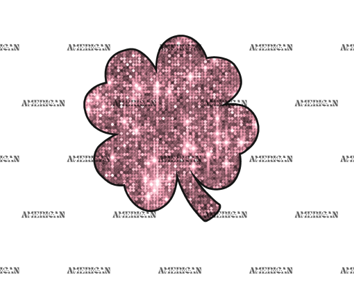 Clover Leaf Rosegold DTF Transfer