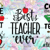 Coffee Teach Repeat UV DTF Transfer