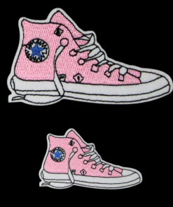Pink Converse Shoe Patch (Small/Embroidery)