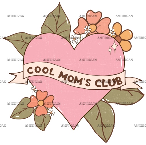 Cool Moms Club  DTF Transfer