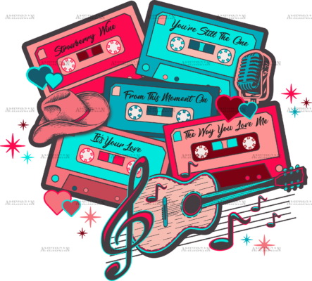 Country Love Tapes DTF Transfer