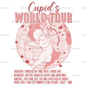 Cupid's World Tour DTF Transfer