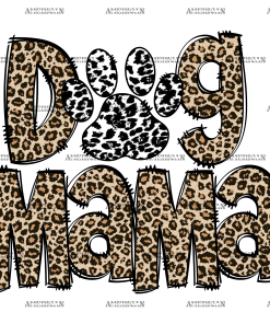 Dog Mama Leopard DTF Transfer