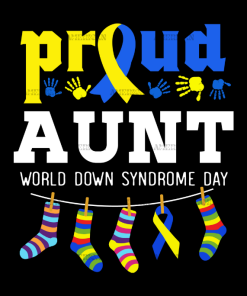 Down Syndrome Aunt DTF Transfer