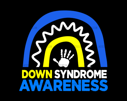 Down Syndrome Awareness Rainbow-3 DTF Transfer