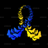 Down Syndrome Butterfly Ribbon DTF Transfer
