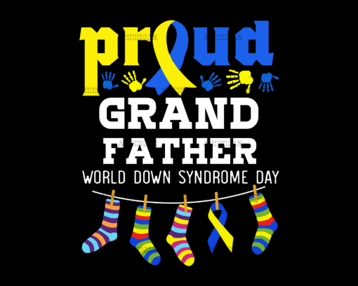 Down Syndrome Grand Father DTF Transfer