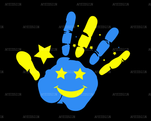 Down Syndrome Hand DTF Transfer