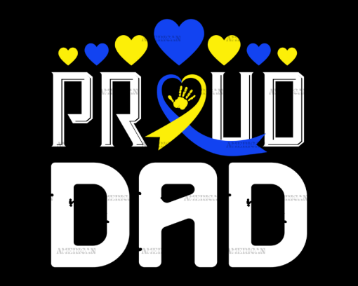 Down Syndrome Proud Dad DTF Transfer