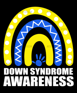 Down Syndrome Rainbow DTF Transfer