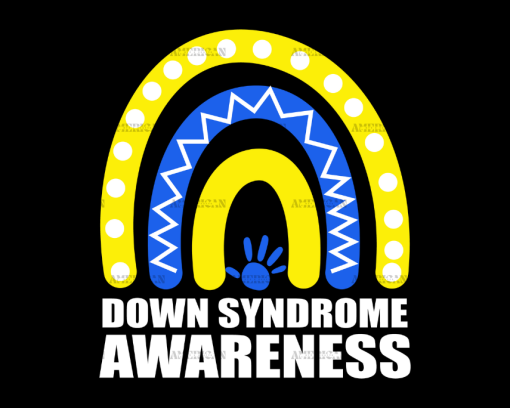 Down Syndrome Rainbow DTF Transfer
