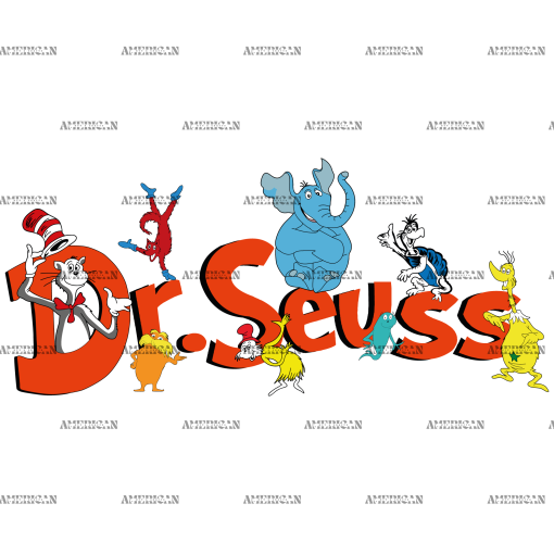 Dr. Seuss DTF Transfer