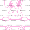 Easter Bunny Name Frame Pink-5 DTF Transfer