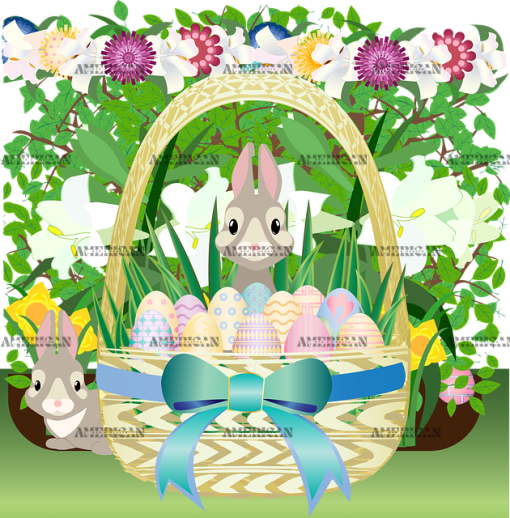 Easter Garden DTF Transfer