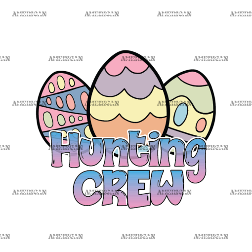 Easter Hunting Crew DTF Transfer